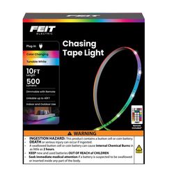 Feit 10 ft. L Color Changing Plug-In LED Tape Light 1 pk