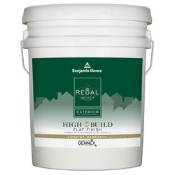 Benjamin Moore Regal Select Flat White Paint Exterior 5 gal