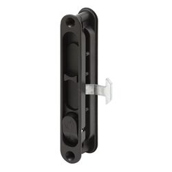 Prime-Line 5.6875 in. L Black Metal Sliding Door Edge Pull