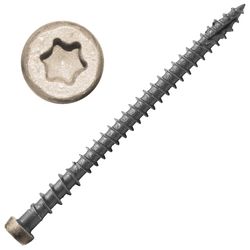 Screw Products No. 10 X 2-3/4 in. L Sand Castle Star Flat Head Deck Screws 75 pc