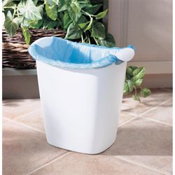 Rubbermaid 3.5 gal White Plastic Wastebasket