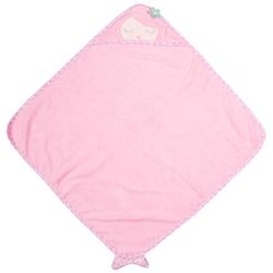 Stephen Joseph Pink Cotton Hooded Bath Towel 1 pc