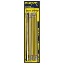 Eazypower Isomax 12 in. L Chrome Vanadium Steel Magnetic Nut Setter Set 6 pc