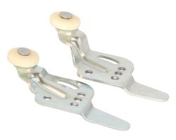 Barton Kramer 3/4 in. D X 1/2 in. L Mill Silver Aluminum Closet Door Hanger 4 pk
