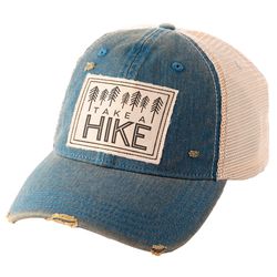 Karma Take a Hike Trucker Hat Beige/Blue One Size Fits Most