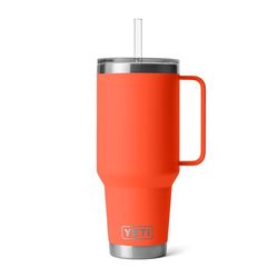 YETI Rambler 42 oz Papaya BPA Free Straw Mug