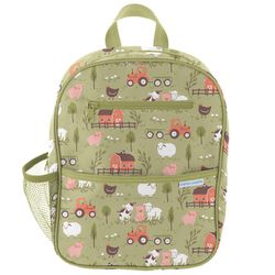 Stephen Joseph Junior Green Farm Backpack 13 in. H X 11 in. W