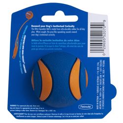 Chuckit! For Dog Blue/Orange Synthetic Rubber Round Squeaker Ball Dog Toy Small 1 pk