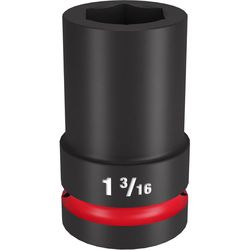 Milwaukee 1-3/16 in. X 1 in. drive SAE 6 Point Deep Impact Socket 1 pc