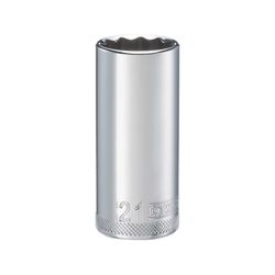 DeWalt 21 mm X 3/8 in. drive Metric 12 Point Deep Socket 1 pc