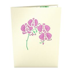 Lovepop Orchid Bouquet 3D Card Paper 1 pk