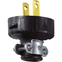 Leviton Residential Vinyl Straight Blade Plug 1-15P 18-14 AWG 2 Pole 2 Wire
