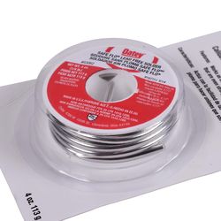 Oatey Safe-Flo 4 oz Lead-Free Plumbing Wire Solder Silver Bearing 50/50 1 pc
