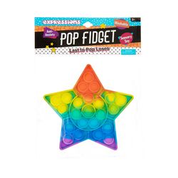 Expressions Rainbow Tie Dye Pop Fidget Star