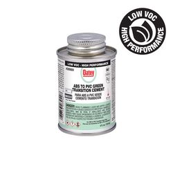Oatey Green Transition Cement For ABS/PVC 4 oz