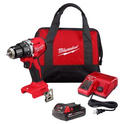 Milwaukee M18 1/2 in. Brushless Cordless Drill/Driver Kit (Battery & Charger)