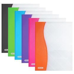 Bazic Products 11.75 in. W X 9 in. L Assorted Poly Portfolio