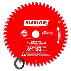 Diablo 6-1/2 in. D X 20 mm Carbide Tipped Track Saw Blade 52 teeth 1 pk