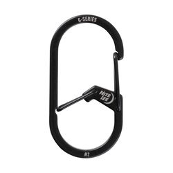 Nite Ize G-Series Stainless Steel Black Dual Chamber Carabiner