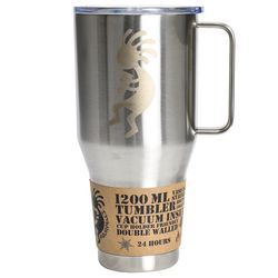 Aquapelli 40 oz Silver BPA Free Solid Vacuum Insulated Tumbler