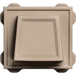 Builders Edge 7.6 in. H X 8.4 in. W Wicker Vinyl Hooded Vent