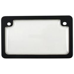 Custom Accessories Black Polycarbonate License Plate Frame