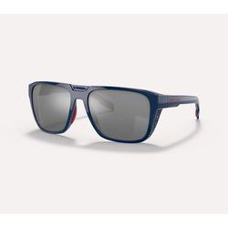 Native Mammoth Sunglasses Unisex Mountaineering Blue Frame Silver Lens Polarized Blue Light Blocking