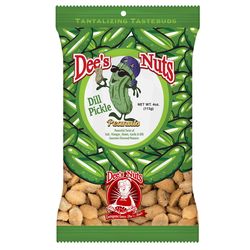 Dee's Nuts Dill Pickle Peanuts 4 oz Bagged