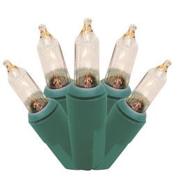Brite Star Incandescent Mini Clear 100 ct String Christmas Lights 20.5 ft.