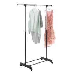 Whitmor 64.5 in. H X 47.62 in. W X 17.3 in. L Metal Garment Rack