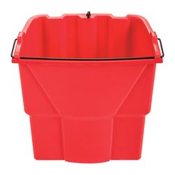 Rubbermaid WaveBrake 18 qt Wringer Bucket Red
