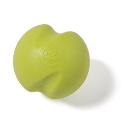 West Paw Zogoflex For Dog Green Plastic Jive Ball Dog Toy Extra Small 1 pk