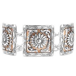 Montana Silversmiths Women's Ranch House Floral Bracelet