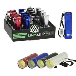 LitezAll 120 lm Assorted LED Flashlight AAA Battery
