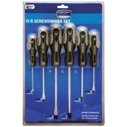 Century Drill & Tool Assorted 6 in. X 5 in. L Screwdriving Set Chrome Vanadium Steel 6 pc