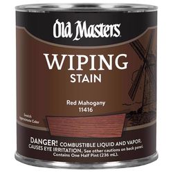 Old Masters Semi-Transparent Red Mahogany Oil-Based Wiping Stain 1/2 pt