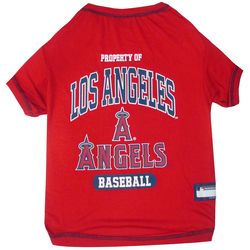 Pets First Team Colors Los Angeles Angels Dog T-Shirt Medium