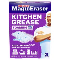 Mr. Clean Kitchen Grease Heavy Duty Cleaning Pad For All Purpose 4.6 in. L 3 pk
