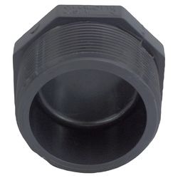 Charlotte Pipe Schedule 80 2 in. MPT X 2 in. D MPT PVC Threaded Plug 1 pk