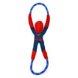 ZippyPaws Marvel RopeTugz For Dog Blue/Red Spider-Man Dog Toy 1 pk