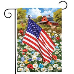 Briarwood Lane Garden Flag 12.5 in. H X 18 in. W