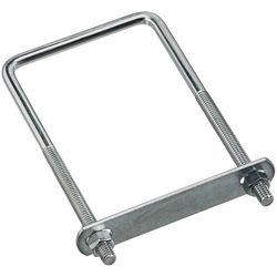 National Hardware 3/8 in. X 3-5/8 in. W X 7 in. L Coarse Zinc-Plated Steel Square U-Bolt