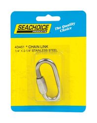 Seachoice Polished Stainless Steel 2-1/4 in. L X 1/4 in. W Chain Link 1 pk