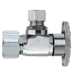 Keeney 5/8 in. Compression X 3/8 in. Compression Brass Angle Stop Valve