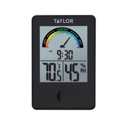 Taylor Digital Thermometer Plastic Black 3.54 in.