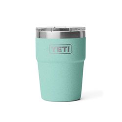 YETI Rambler 16 oz Sea Stone BPA Free Tumbler with MagSlider Lid