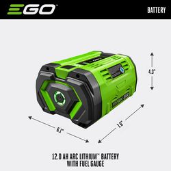 EGO 56V Power+ BA6720T 12 Ah Lithium-Ion Battery 1 pc