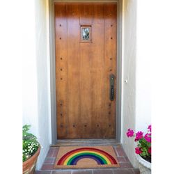KAF Home 17 in. W X 30 in. L Multi-Color Coir Door Mat