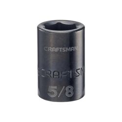 CRAFTSMAN 5/8 in. X 1/2 in. drive SAE 6 Point Shallow Impact Socket 1 pc