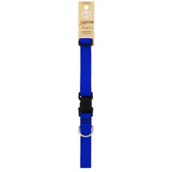 LupinePet Basic Solids Blue Blue Nylon Dog Adjustable Collar